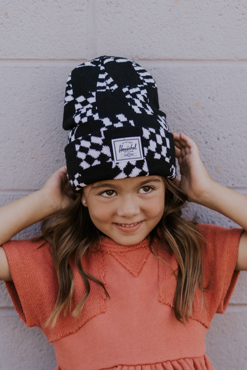 Kids Checkered Beanie | ROOLEE