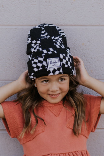 Kids Checkered Beanie | ROOLEE