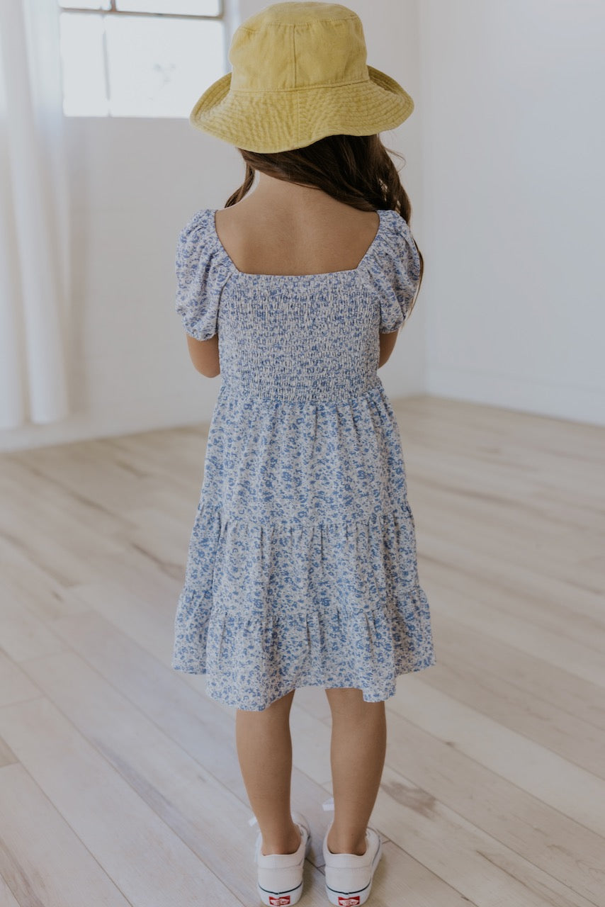 Blue Floral Dresses For Toddlers | ROOLEE