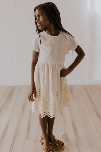 Ivory Dresses for Kids | ROOLEE