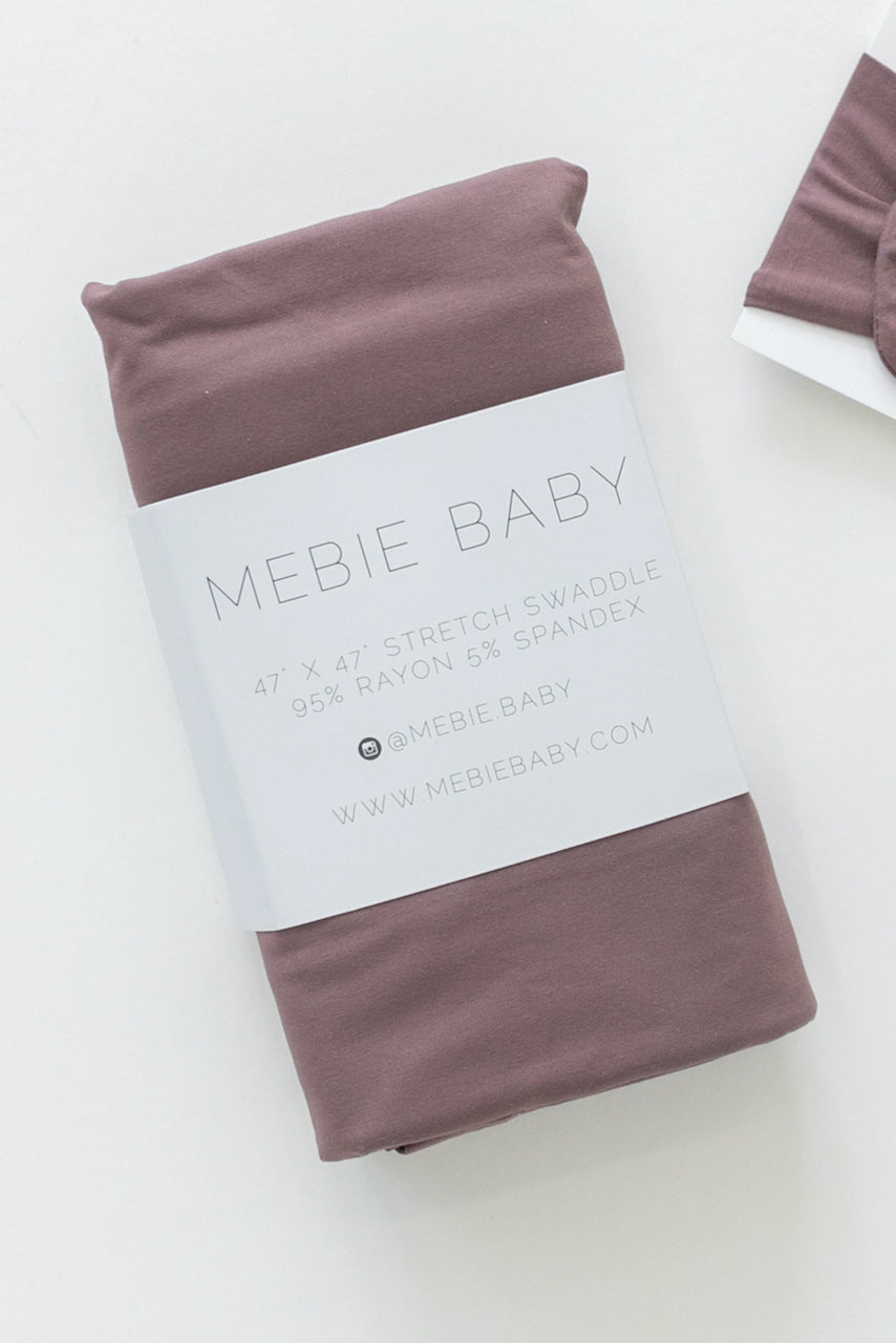 Purple stretch swaddle for baby | ROOLEE
