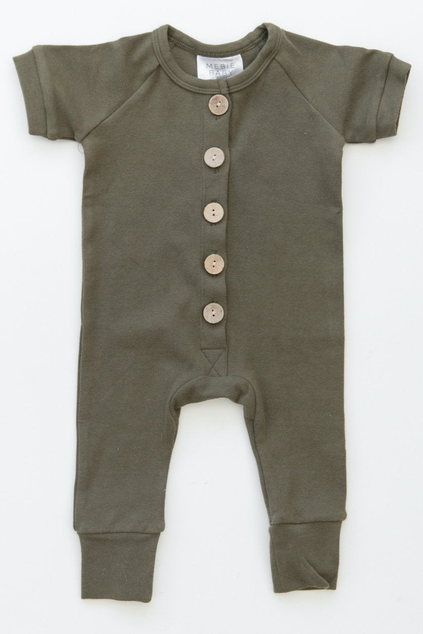 All Love Cotton Button Romper