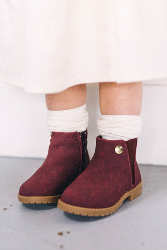 Purple Kids Ankle Boots | ROOLEE