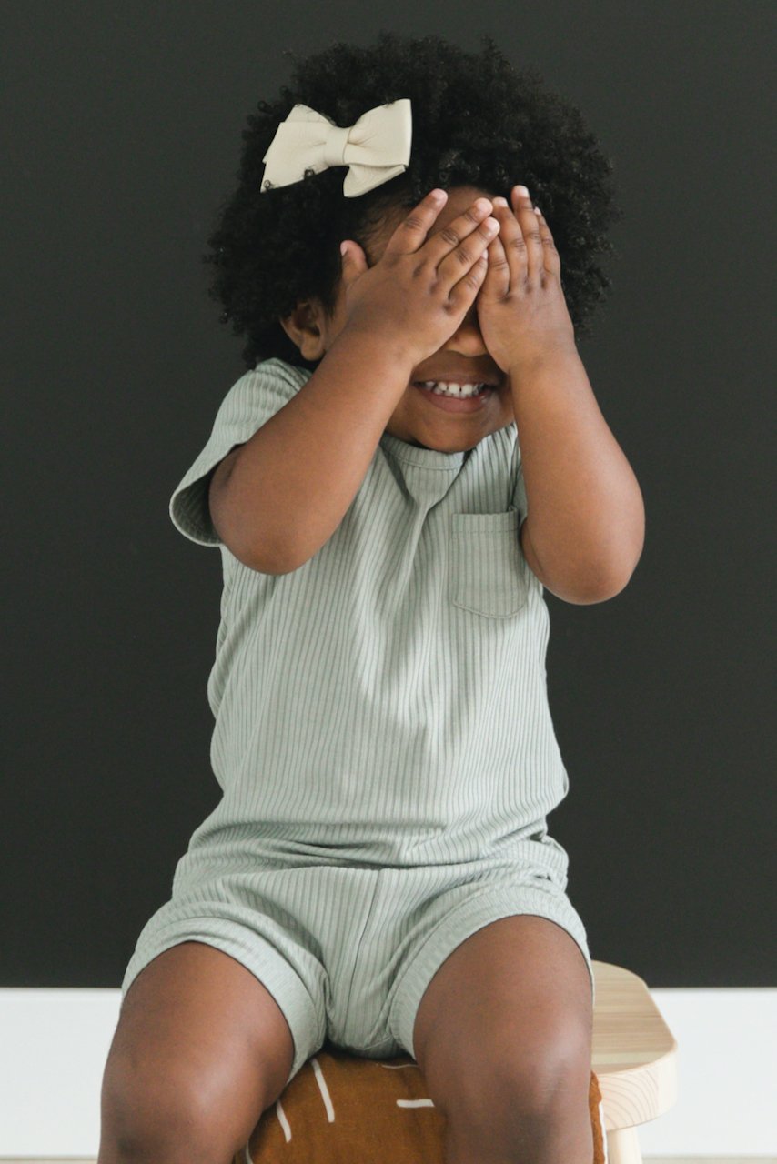 Cute shorts and t shirt ribbed outfits for girls | ROOLEE