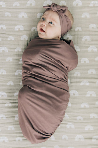 Plum baby swaddle | ROOLEE