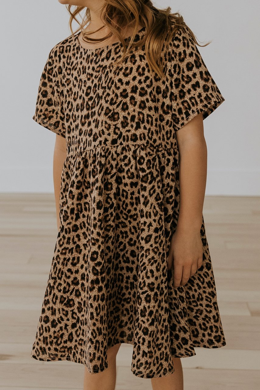 Mini Cheetah Sisters Detail Dress