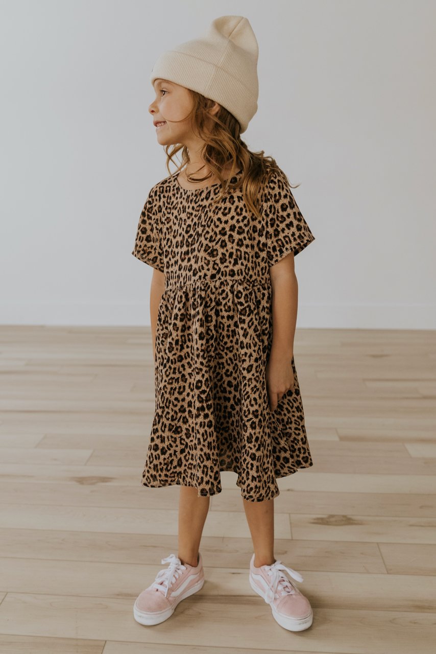 Mini Cheetah Sisters Detail Dress