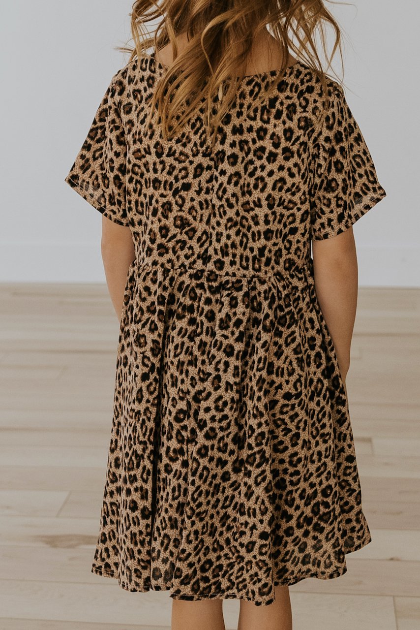 Mini Cheetah Sisters Detail Dress