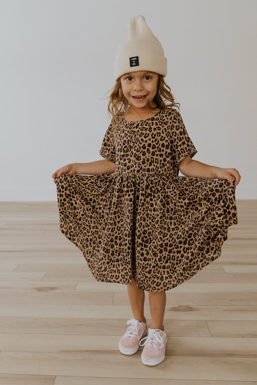 Mini Cheetah Sisters Detail Dress