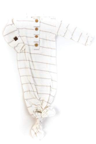 Striped Fawn Knotted Gown