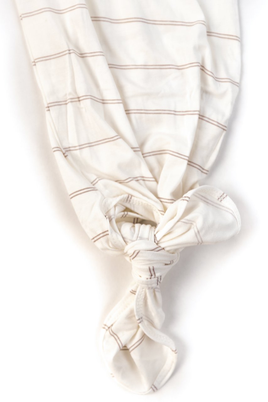 Striped Fawn Knotted Gown