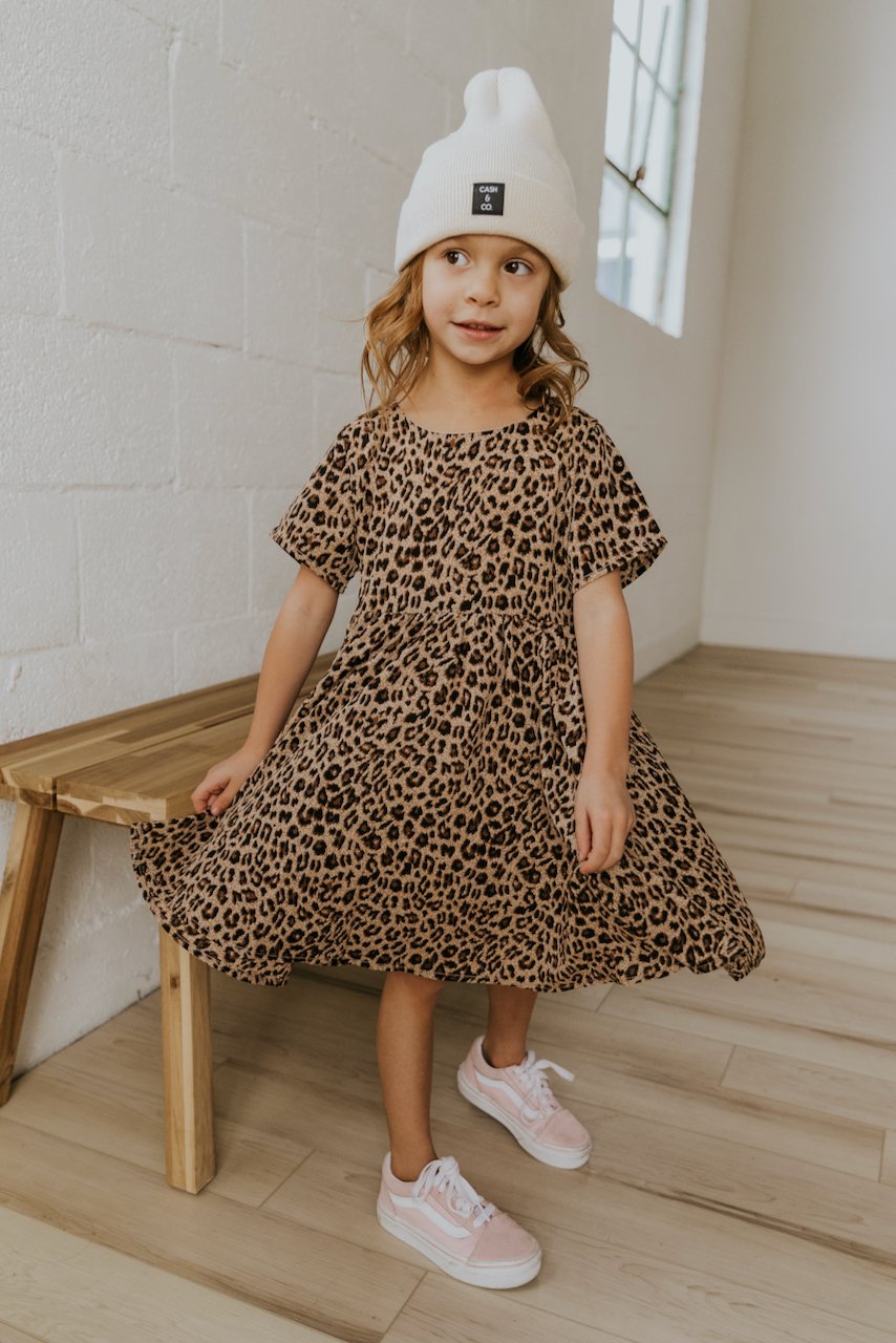 Mini Cheetah Sisters Detail Dress
