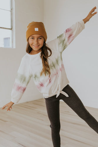 Tie dye kids cute winter top | ROOLEE