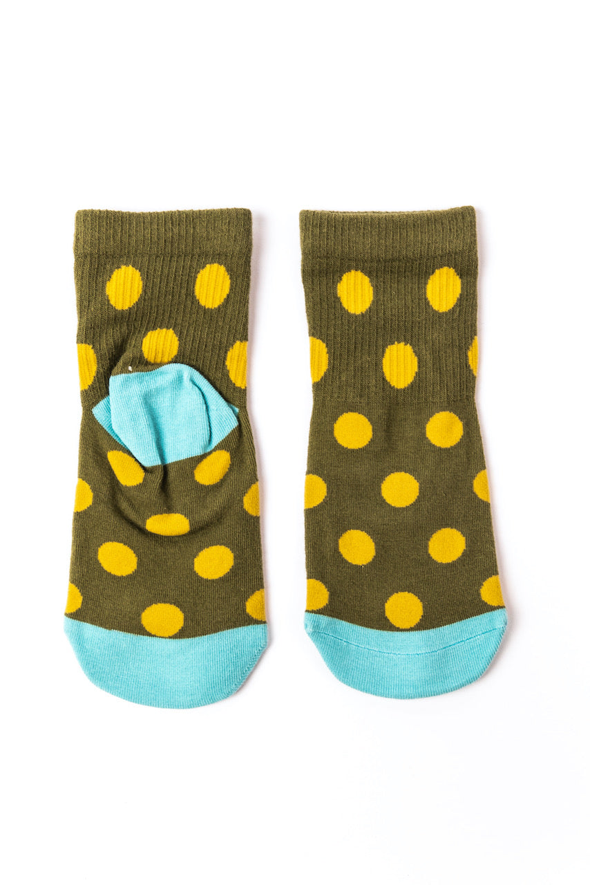 Blue Solid Toe and Heel Socks | ROOLEE
