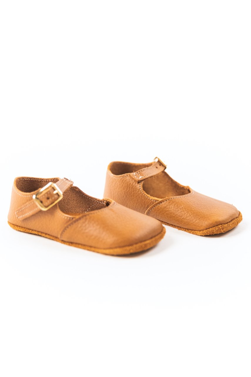 Brown Leather Baby Shoes | ROOLEE