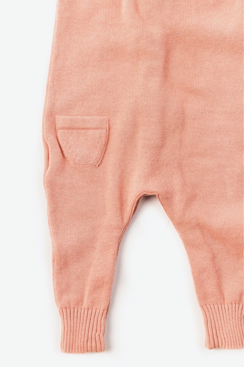 Pink Knit Baby Onesie | ROOLEE
