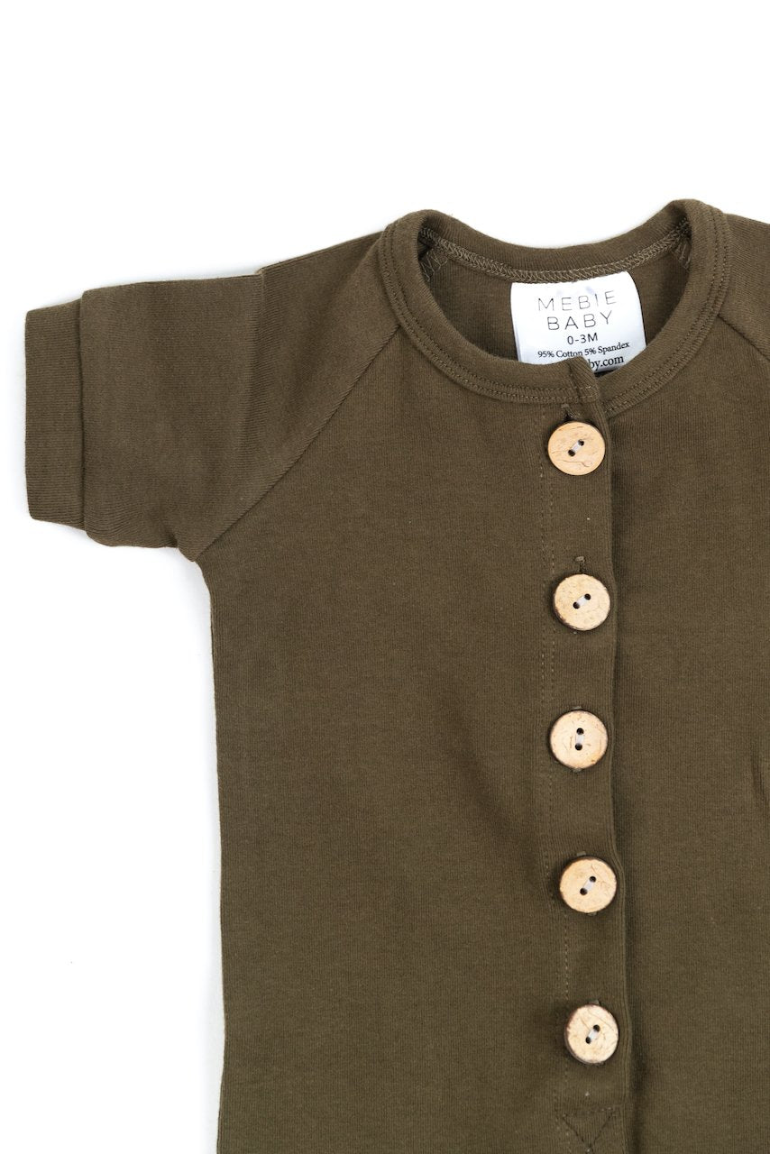 All Love Cotton Button Romper