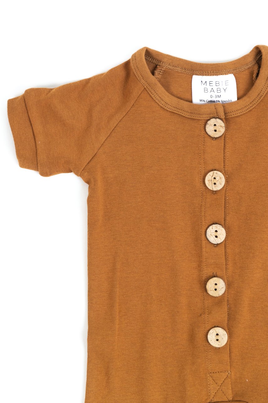 All Love Cotton Button Romper