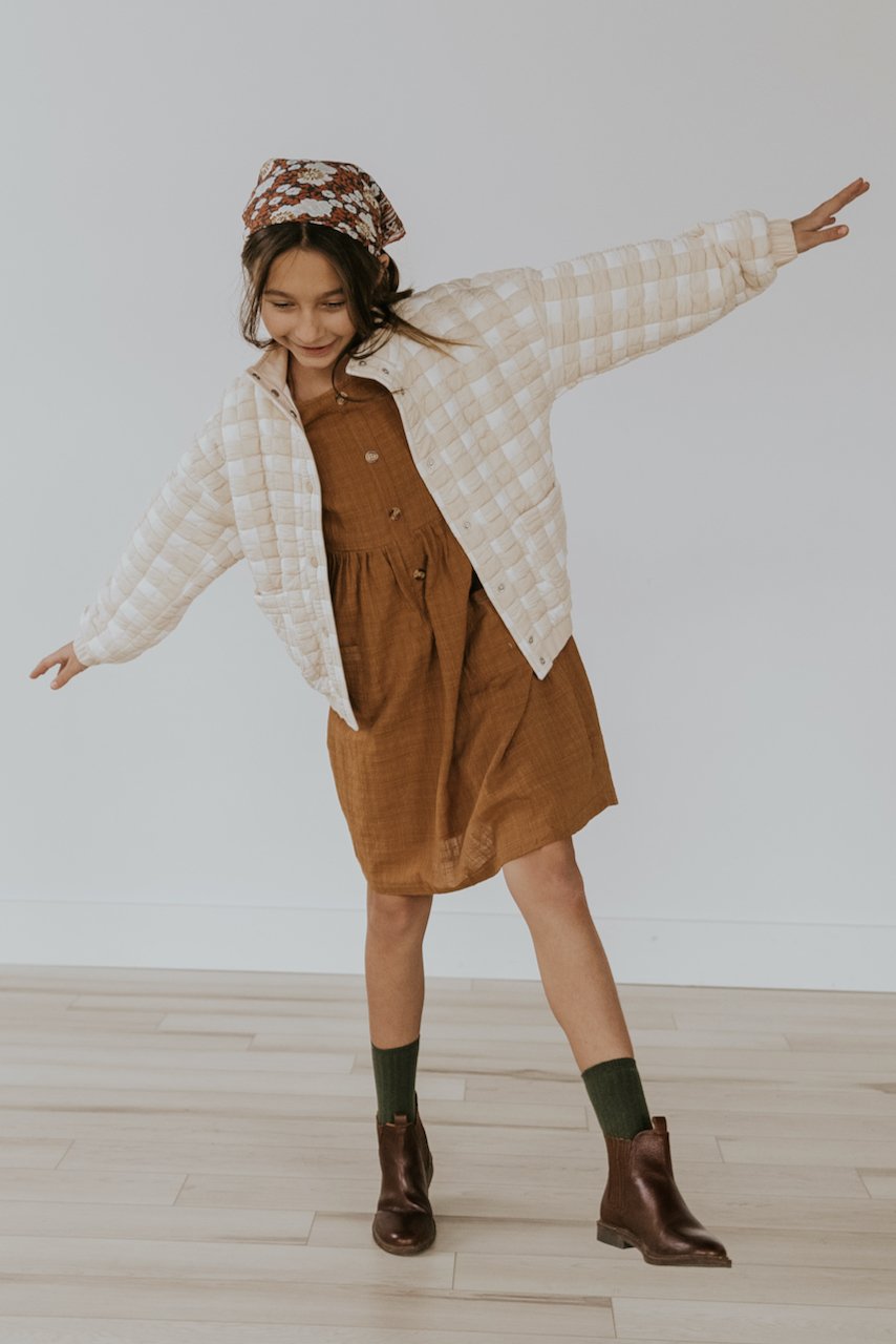 Mini Copper Mountain Quilted Coat