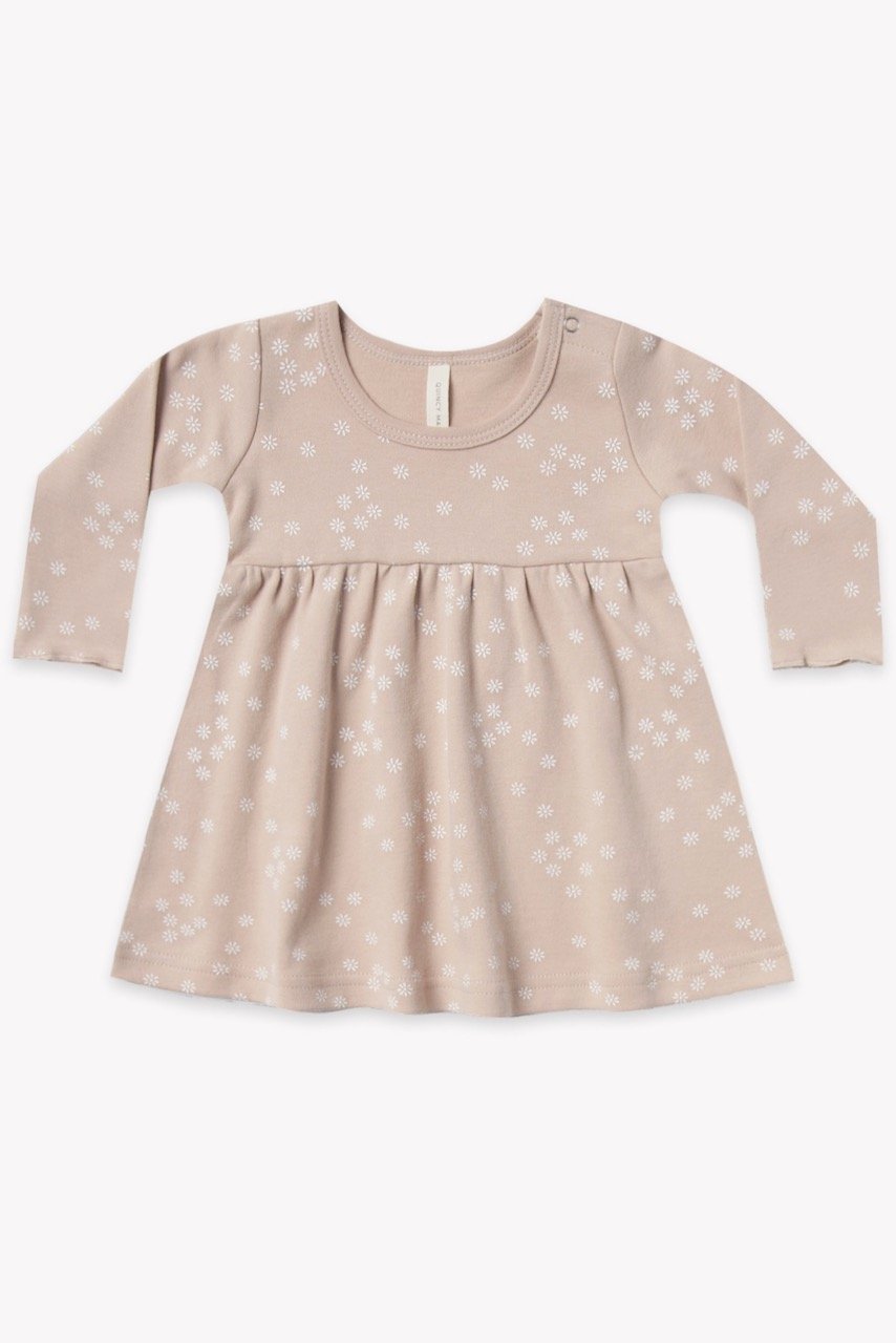 Quincy Mae Rose Long Sleeve Dress