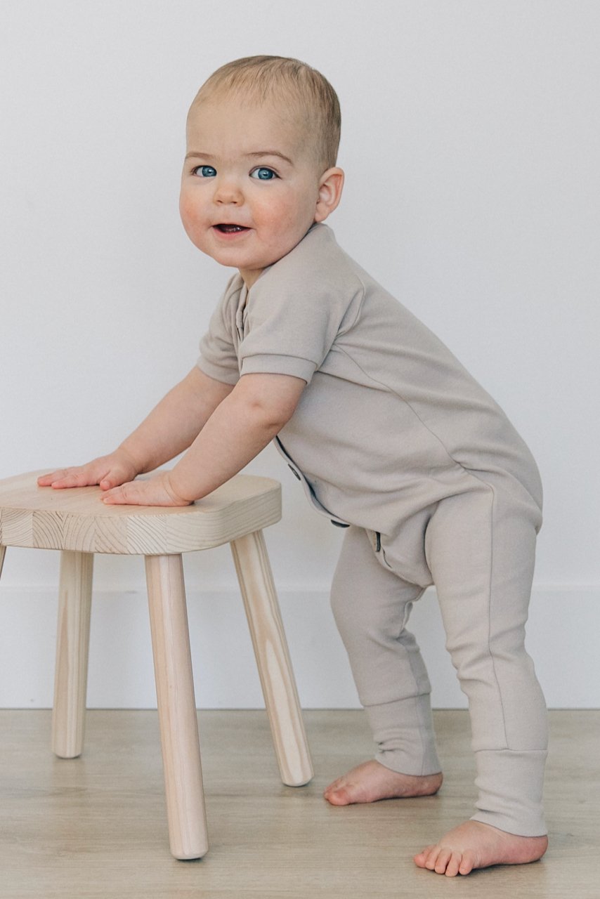 All Love Cotton Button Romper