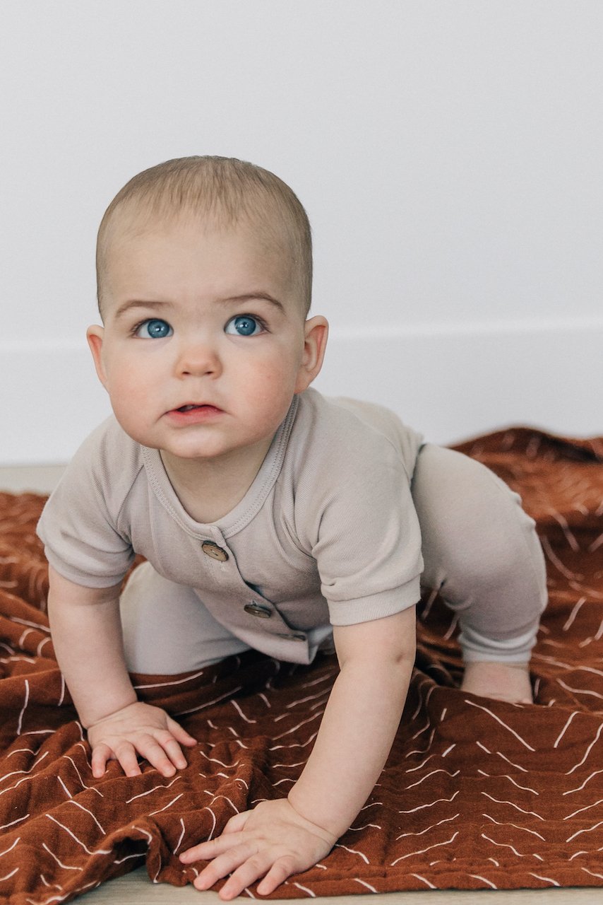 All Love Cotton Button Romper
