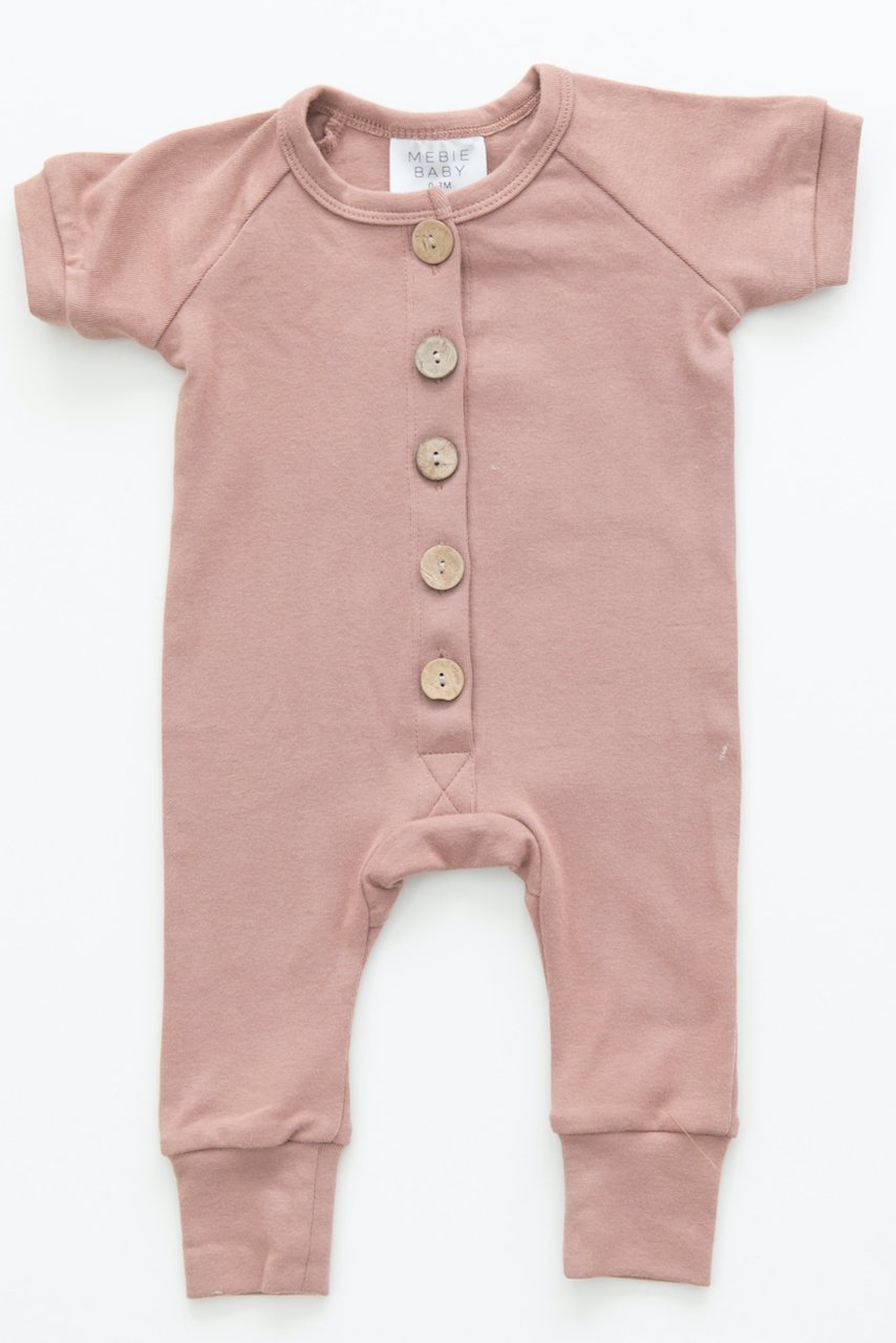 All Love Cotton Button Romper