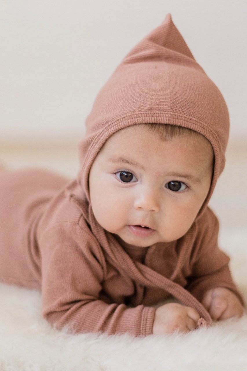 Ribbed Baby Bonnet | ROOLEE