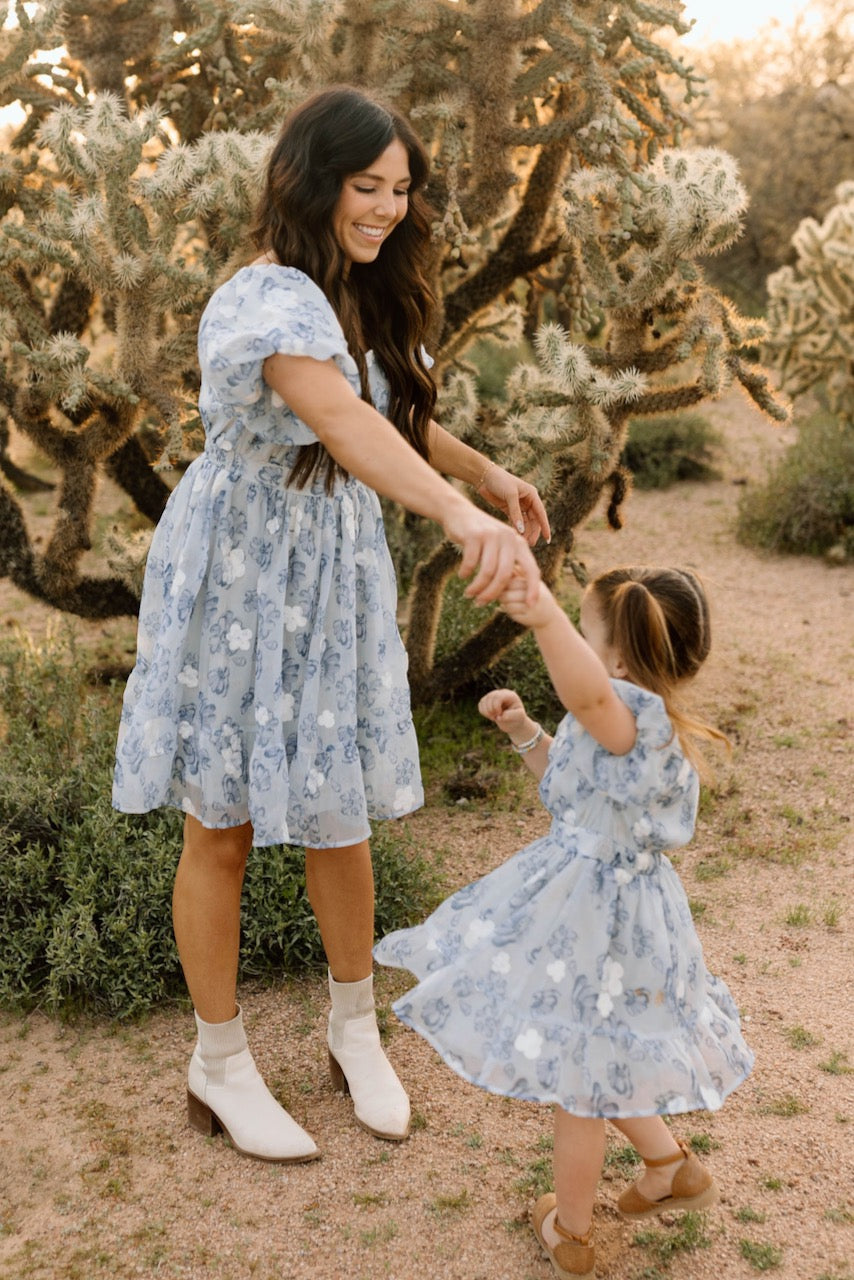 Mini In the Clouds Puff Sleeve Dress