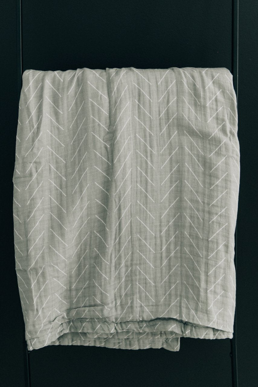 Desert Sage Muslin Swaddle Blanket