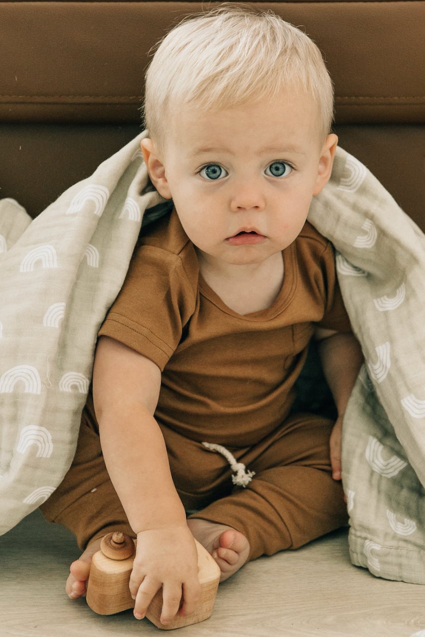 trendy gender neutral baby joggers | ROOLEE