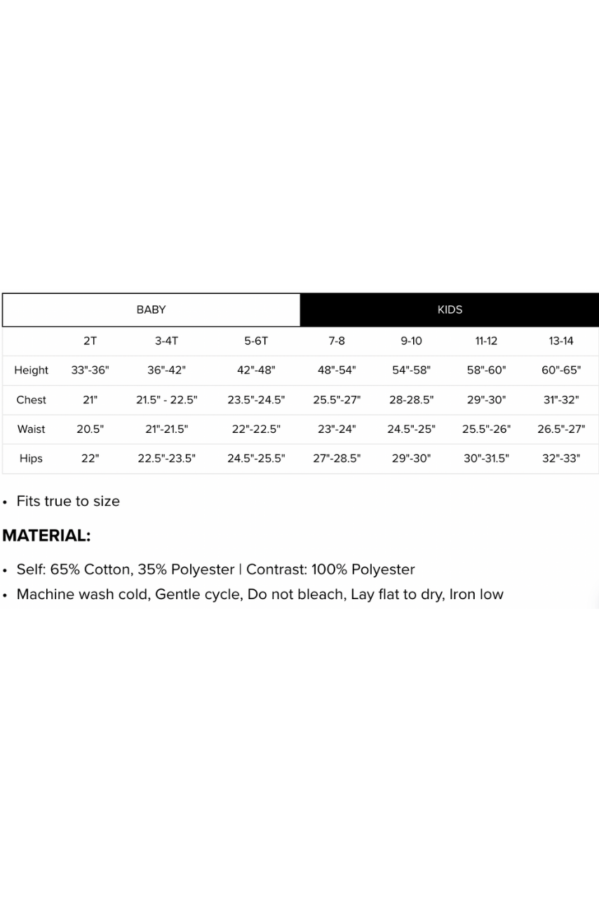 Kids Size Chart