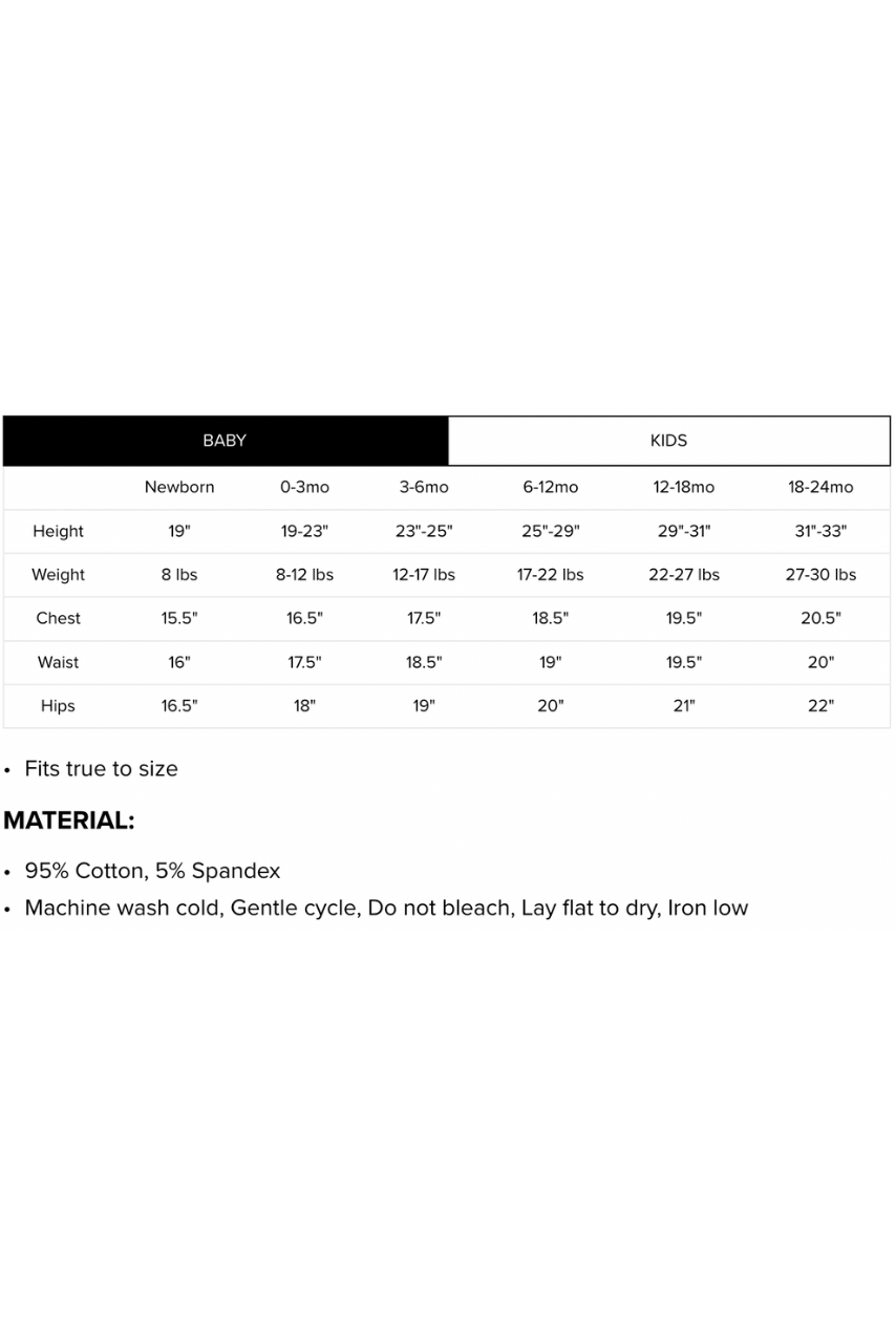 Baby Size Chart
