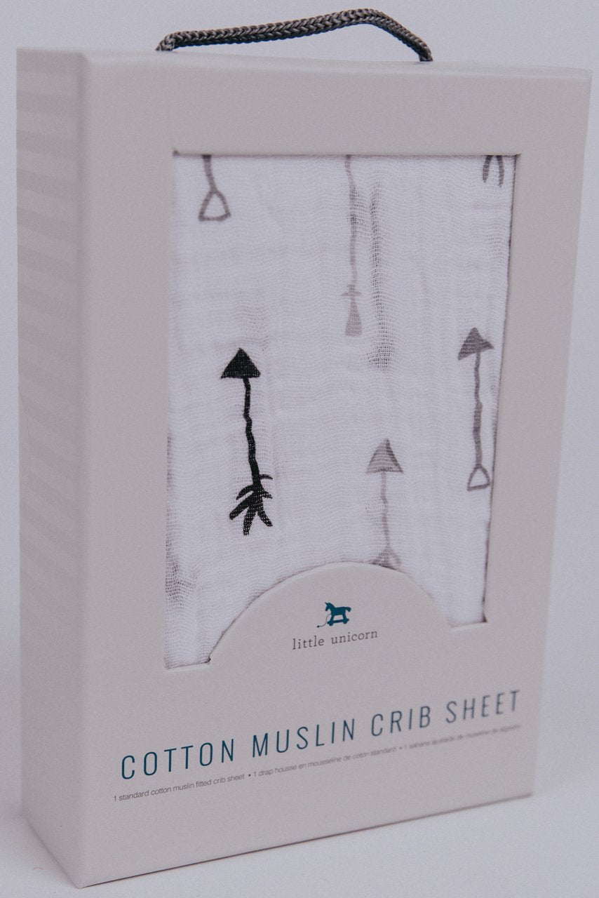 Cotton Muslin Crib Sheet for Babies | ROOLEE Kids