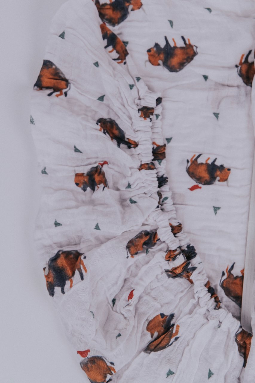 Bison Crib Sheet