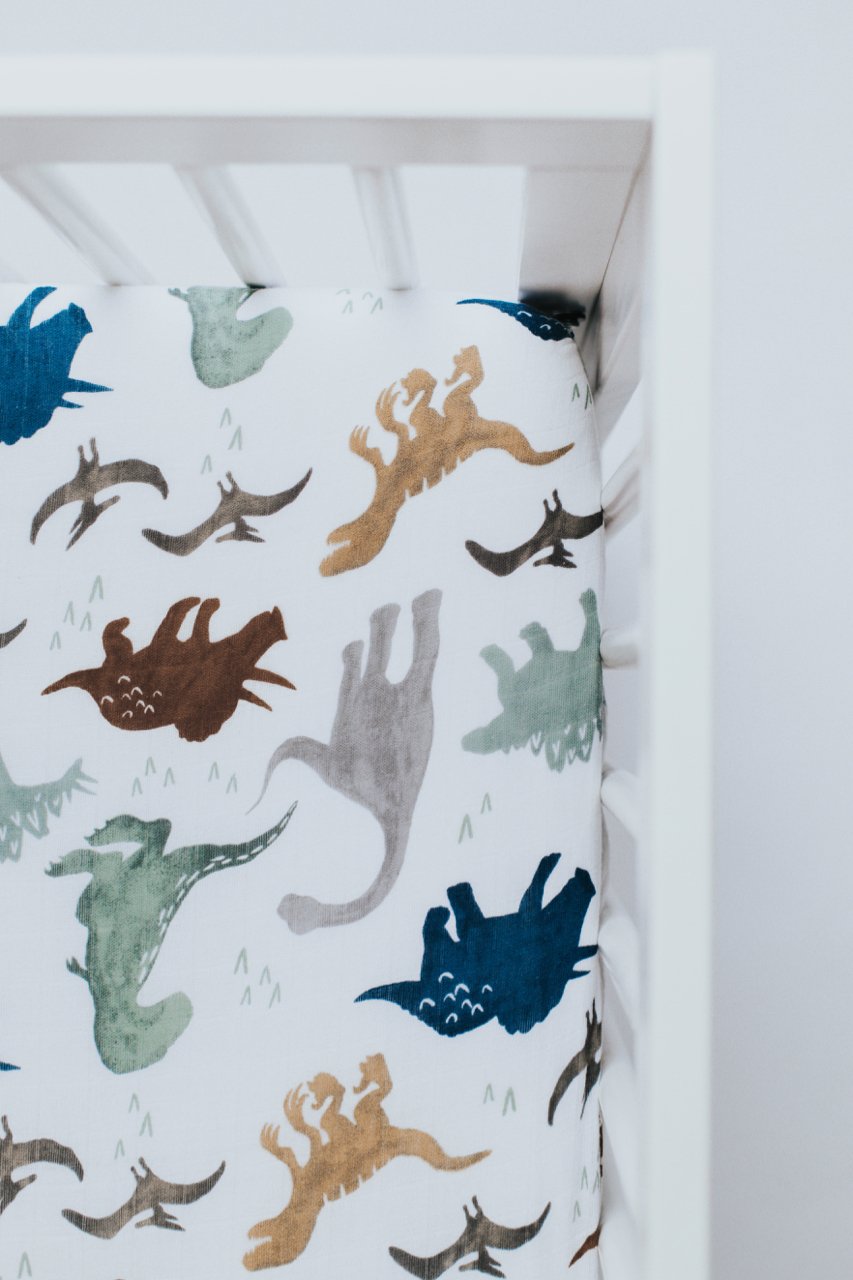 Dino Friends Crib Sheet
