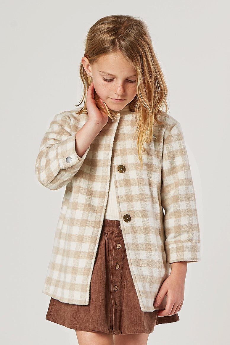 Rylee + Cru Check Coat