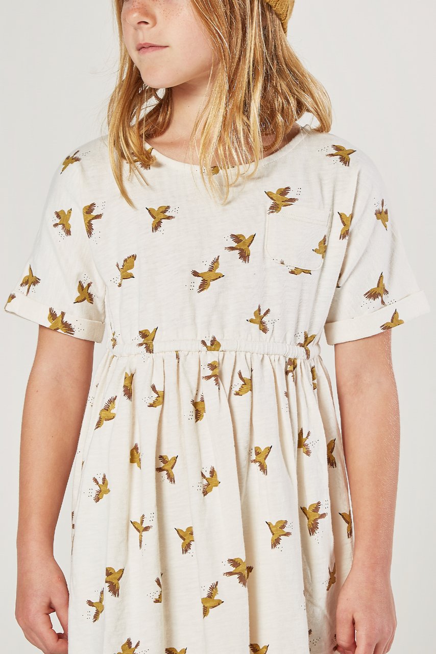 Neutral babydoll dresses for kids | ROOLEE