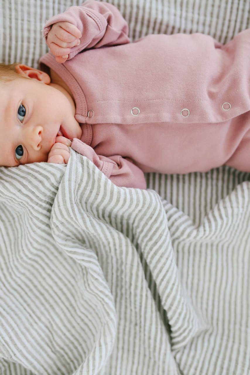 Pink floral roses swaddle set | ROOLEE
