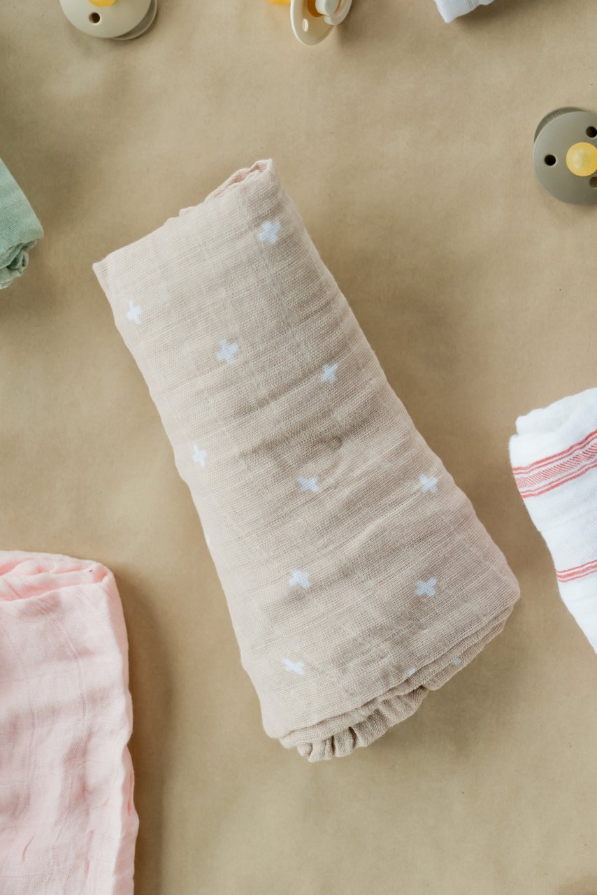 Taupe baby swaddles | ROOLEE