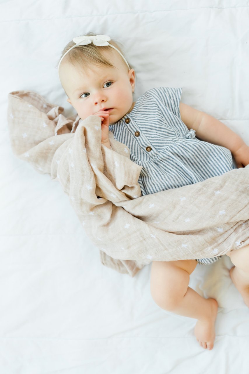 Taupe baby swaddles | ROOLEE