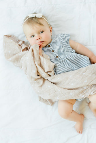Taupe baby swaddles | ROOLEE