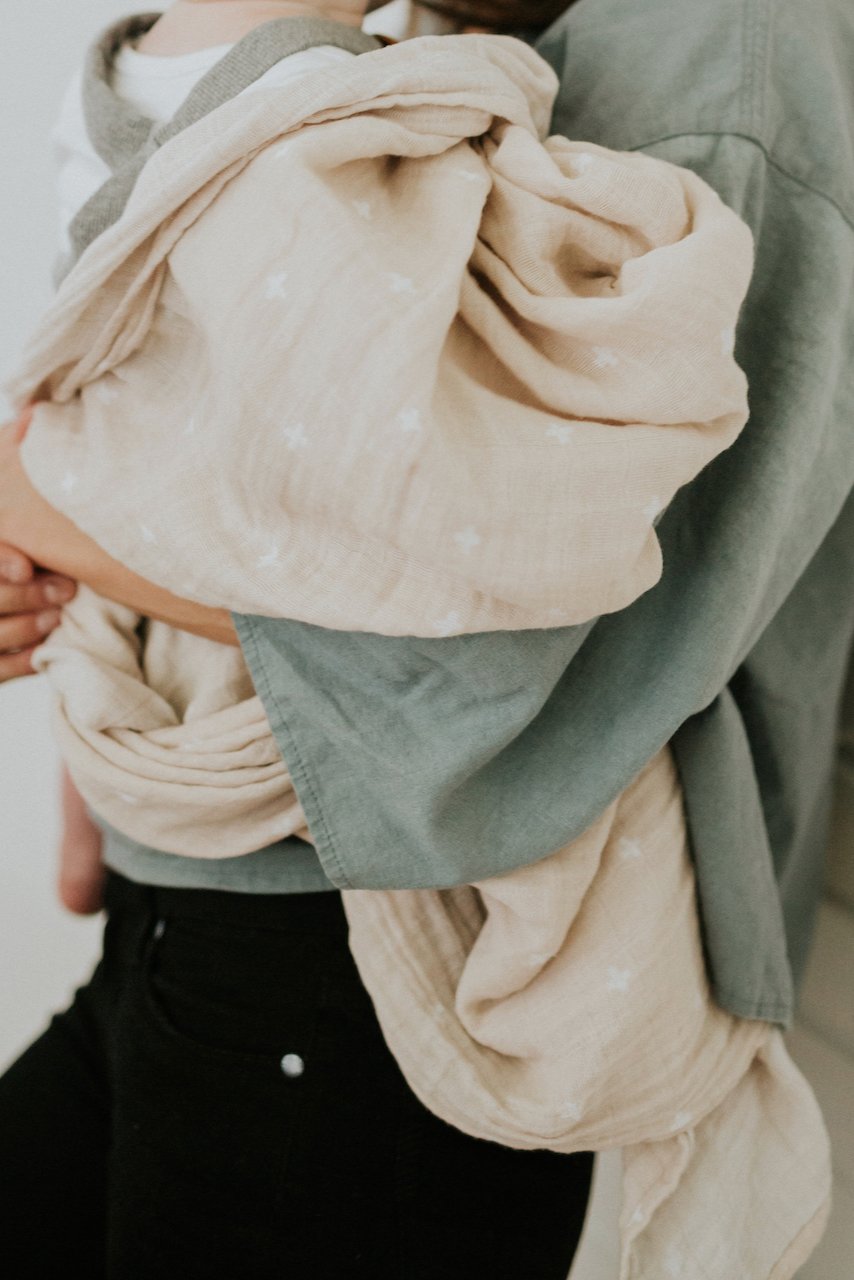 Taupe baby swaddles | ROOLEE
