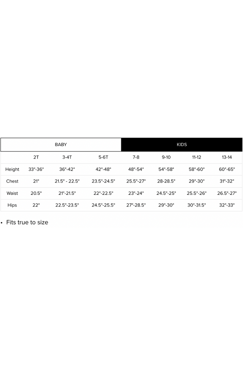 Kids Size Chart