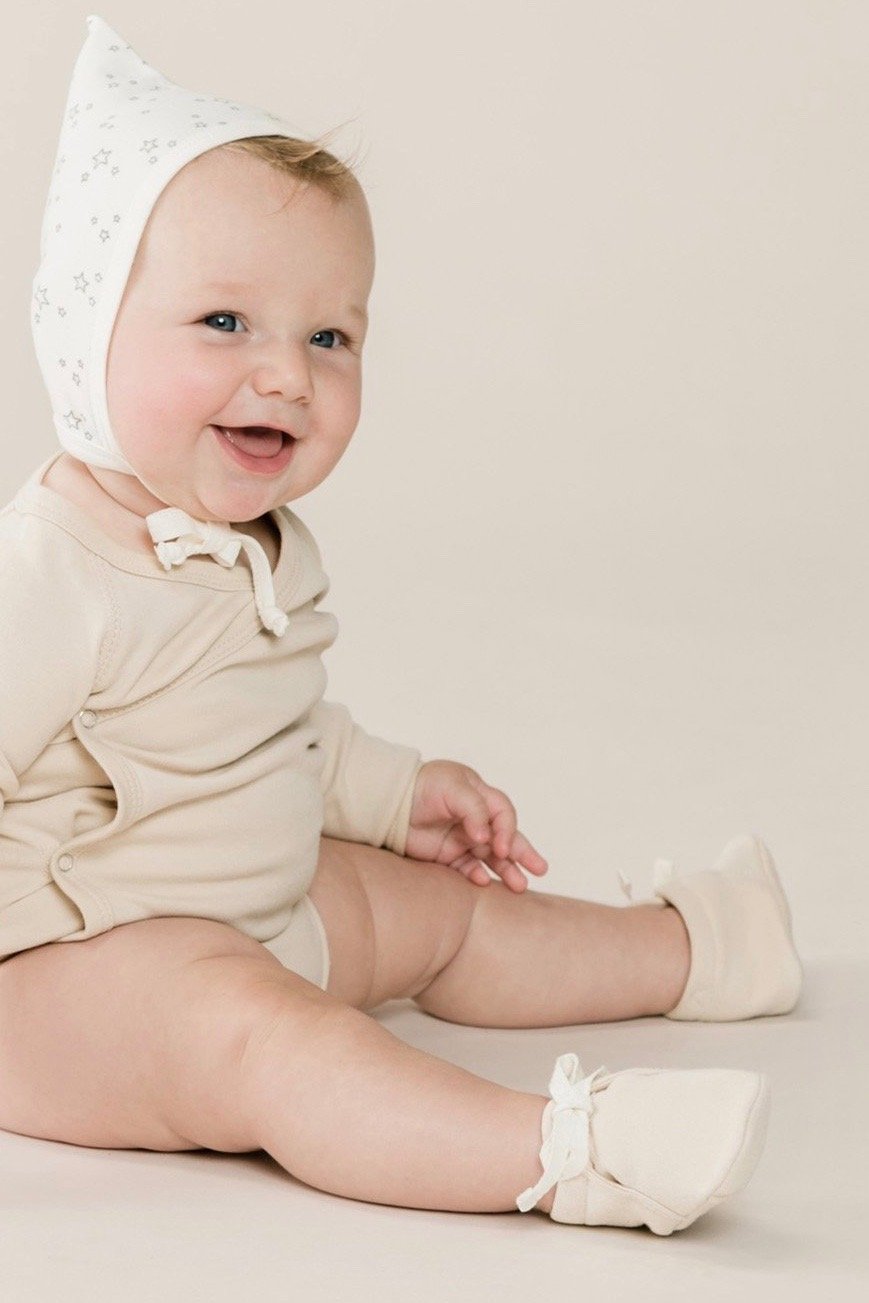 Neutral Colored Baby Booties | ROOLEE