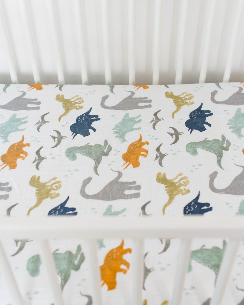 Dino Friends Crib Sheet