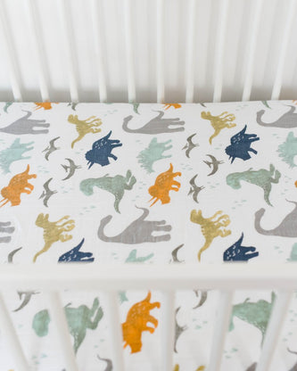 Dino Friends Crib Sheet