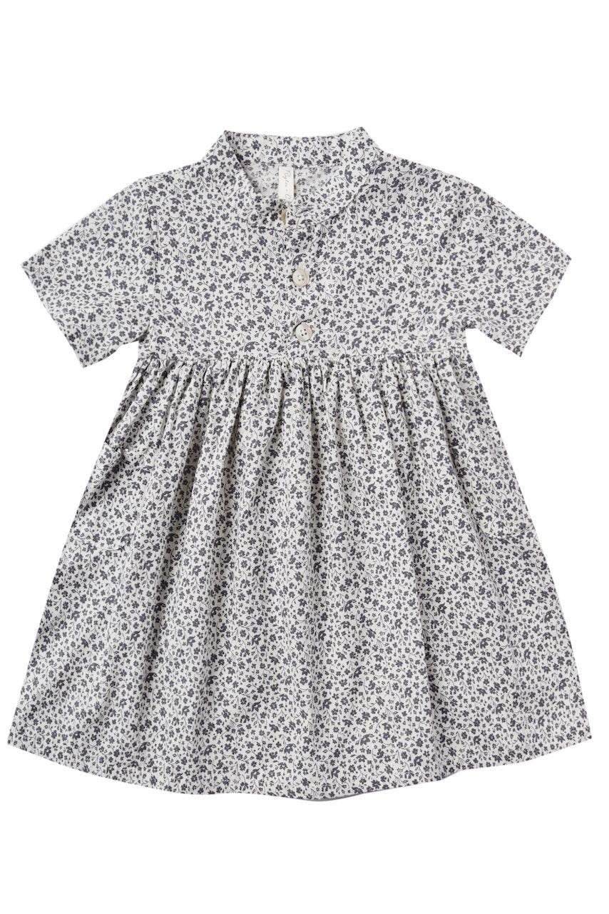 Blue Floral Girls Dress | ROOLEE