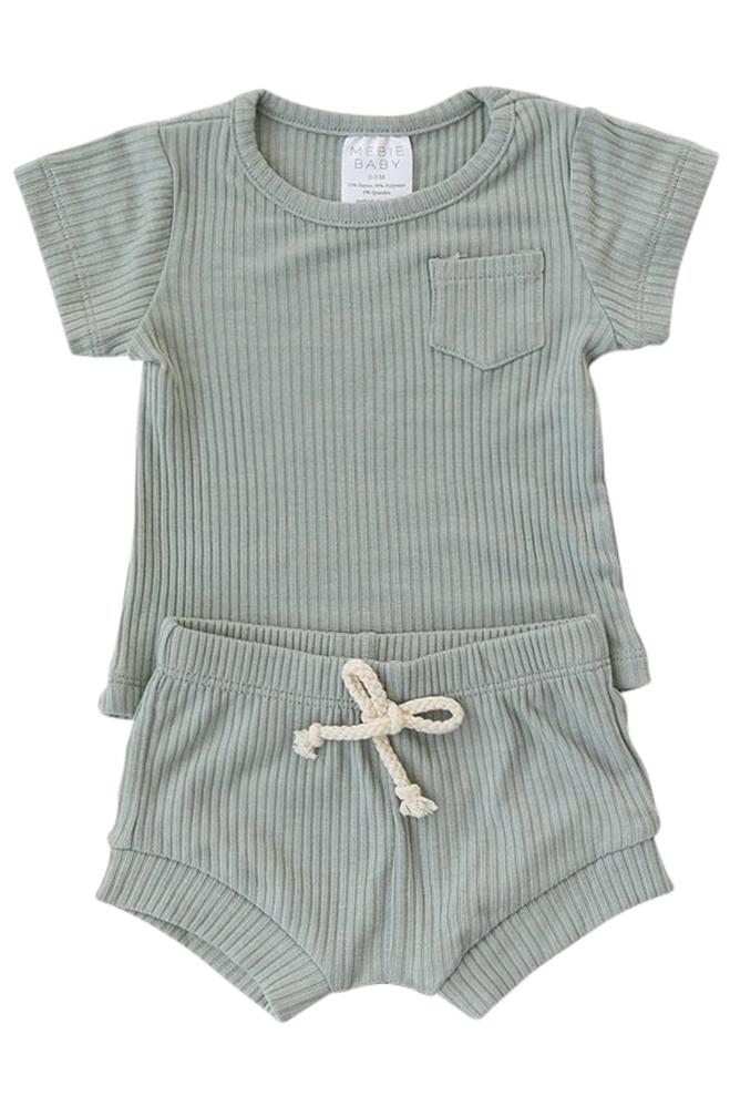 Blue short sleeve baby two piece | ROOLEE