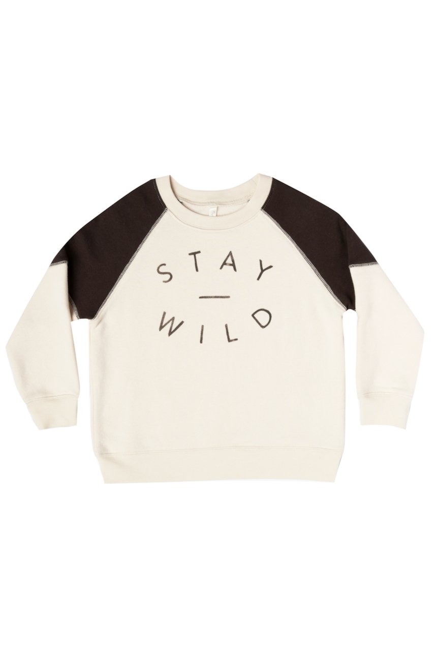 Retro style black sweatshirt for kids | ROOLEE